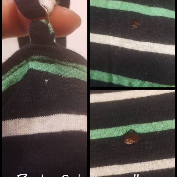 j. Crew Striped Dress Green Blue White Tank Summer Beck cover up dress - Picture 13 of 14